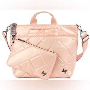 Tenor 2 pc Crossbody Bag & Wallet Pouch NWT! (Color: Rose gold)
